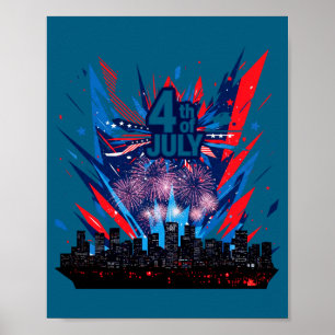 Celebrate usa independence 4th of july america poster