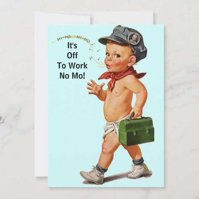 Celebrate w/ Fun Retro Retirement Party Invitation (Front)