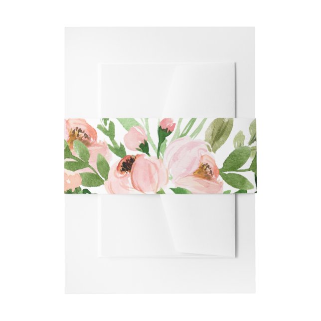 CELEBRATE WATERCOLOR INVITATION BELLY BAND (Front Example)