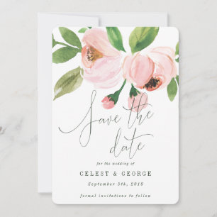 CELEBRATE WATERCOLOR SAVE THE DATE INVITATION