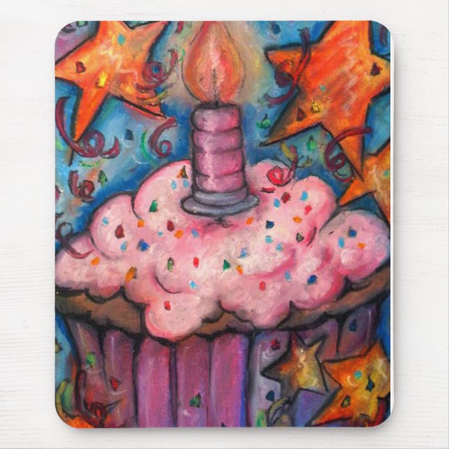 Celebrate With A Cupcake Mouse Pad (Front)