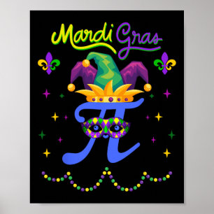 Celebrate With A Funny Pi Day And A Funny Mardi Gr Poster