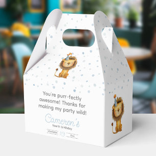 Celebrate with a Roar! Boy's Lion Birthday Favour Box