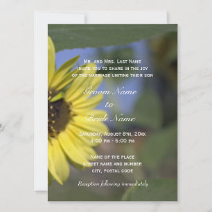 Celebrate with sunflowers! Summer wedding invites