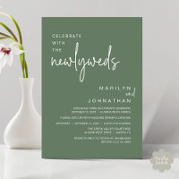 Celebrate With The Newlyweds, Wedding Dinner Party