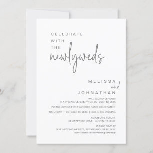 Celebrate With The Newlyweds, Wedding Party Invitation