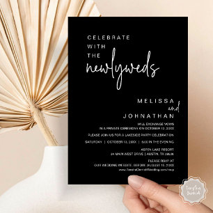Celebrate With The Newlyweds, Wedding Party Invitation