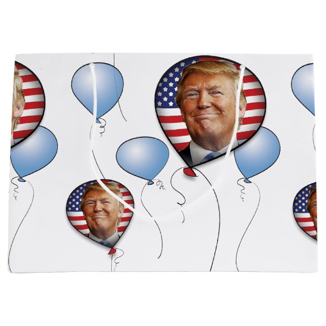 Celebrate with Trump Large Gift Bag (Front)