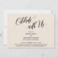 Celebrate with Us Elaborate Script Cream