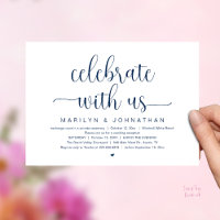 Celebrate With Us Elegant Wedding Reception Dinner