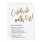 Celebrate With Us! Minimal Gold Handwriting Event