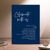 Celebrate with us, Modern Wedding Reception