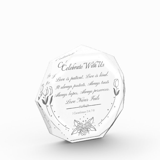 Celebrate With Us Photo Block (Left)