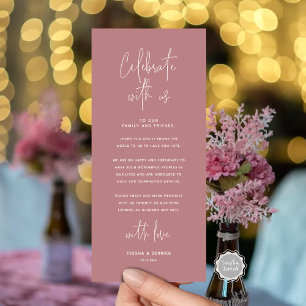 Celebrate With Us, Place Setting Thank you Card
