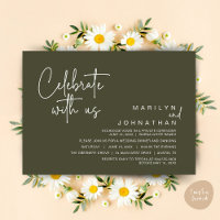 Celebrate with us, Wedding Elopement Dinner Party