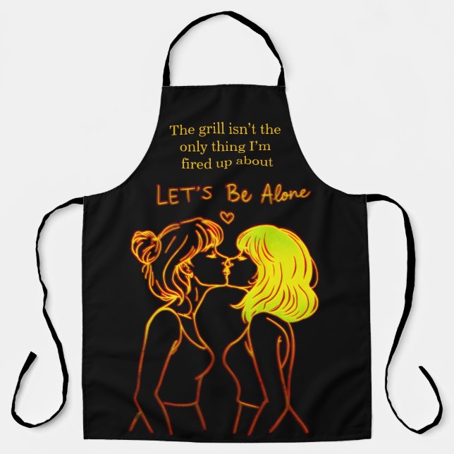 Celebrate women's friendship and humour apron (Front)