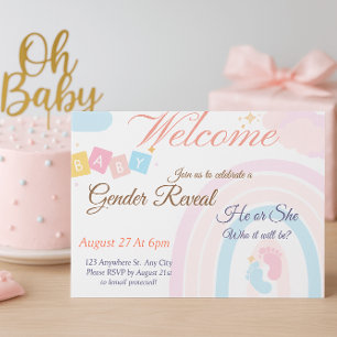 Celebrate Your Baby Shower in Pure Joy Pastel Enclosure Card