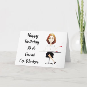 ***CELEBRATE YOUR BIRTHDAY*** GREAT CO-WORKER CARD