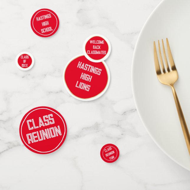 Celebrate! Your class reunion table confetti (Group)