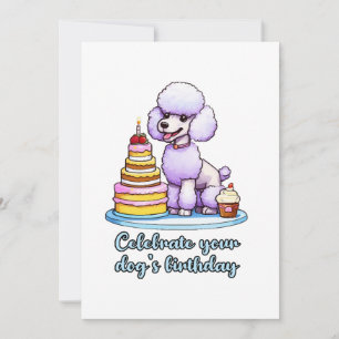 Celebrate your dog birthday invitation