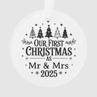 Celebrate Your First Married Christmas with a Pers Ornament