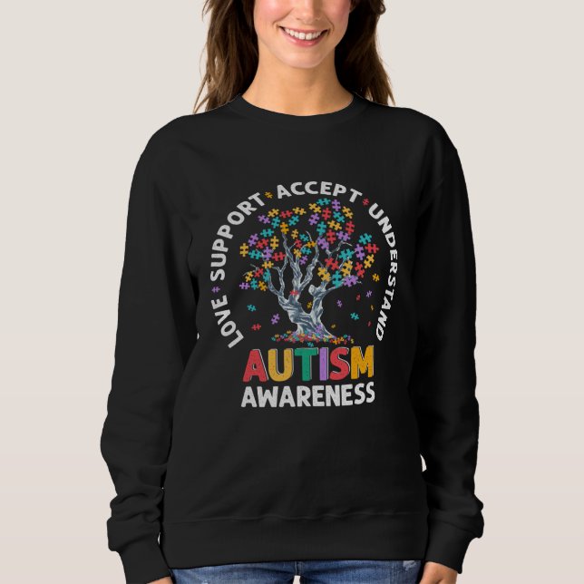 Celebrate Your Niece or Nephew with Our Autism Awa Sweatshirt (Front)