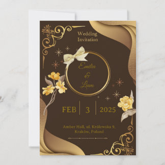 Celebrate your special day with this luxurious bro invitation