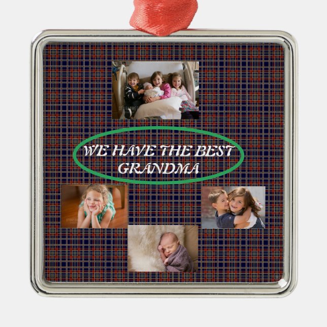 Celebrate Your Special Grandma Metal Ornament (Front)