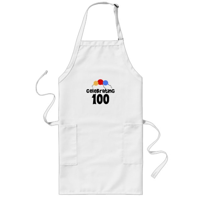 Celebrating 100 long apron (Front)