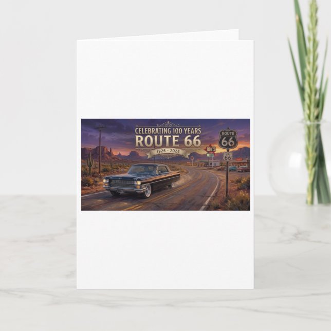 Celebrating 100 Years: Route 66  Card (Front)