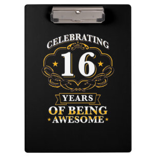 Celebrating 16 Years Of Being Awesome Clipboard