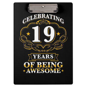 Celebrating 19 Years Of Being Awesome Clipboard
