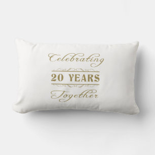 Celebrating 20 Years Together Lumbar Cushion