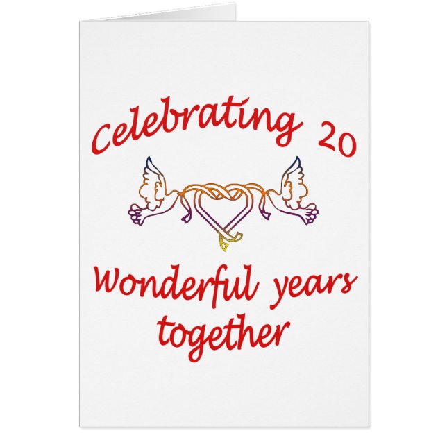 CELEBRATING 20 YEARS WED (Front)