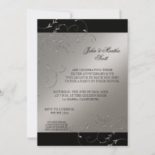 Celebrating 25 years, 25th Anniversary Invitation