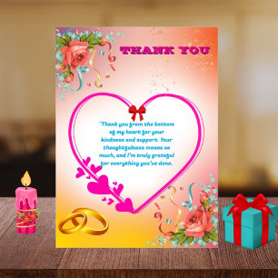 Celebrating 25 years of love Together Thank You Card