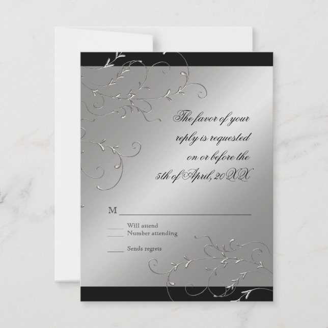 Celebrating 25 years, RSVP Response Card (Front)
