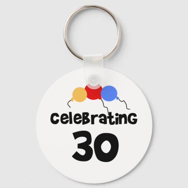 Celebrating 30 key ring (Front)