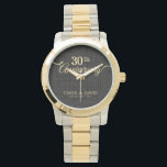 Celebrating 30th Anniversary. Customisable. Watch<br><div class="desc">Designed by Freepik
Available here:
http://www.zazzle.com/produkto</div>