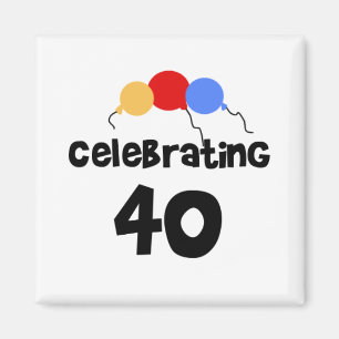 Celebrating 40 magnet