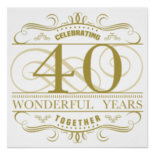 Celebrating 40th Anniversary Poster