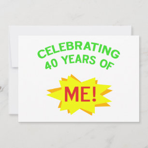 Celebrating 40th Birthday Gifts Card