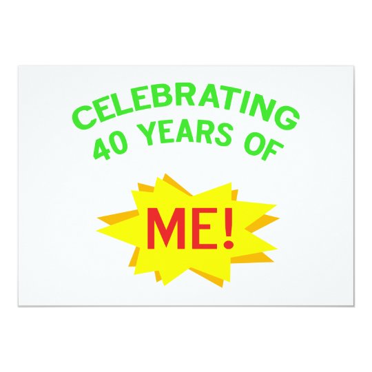 Celebrating 40th Birthday Gifts Card