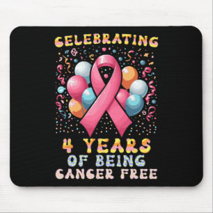 Celebrating 4 Years Of Being Cancer Free Breast Ca Mouse Pad