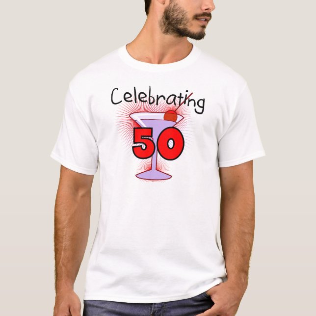 Celebrating 50 Tshirts and Gifts (Front)