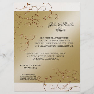 Celebrating 50 years, 50th Anniversary Invitation