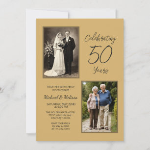 Celebrating 50 Years 50th Wedding Anniversary Invitation