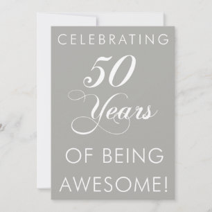 Celebrating 50 Years Of Being Awesome Invite