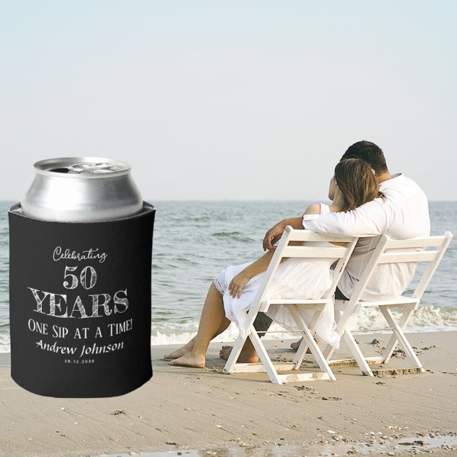 Celebrating 50 Years, One Sip at a Time! Birthday Can Cooler (Creator Uploaded)