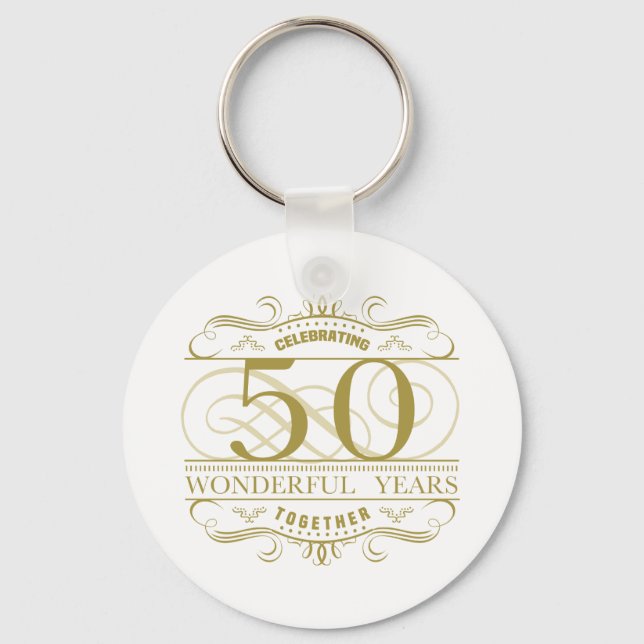 Celebrating 50th Anniversary Key Ring (Front)
